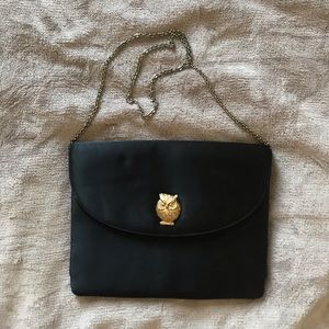 Vintage Miss Lewis owl clutch